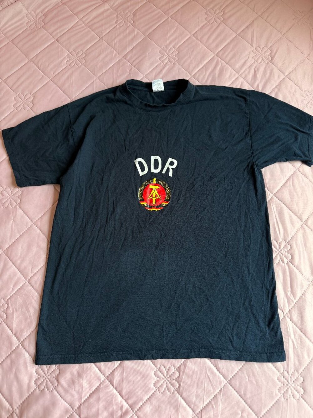 B&C Collection DDR East Germany Graphic T-Shirt Black XL
